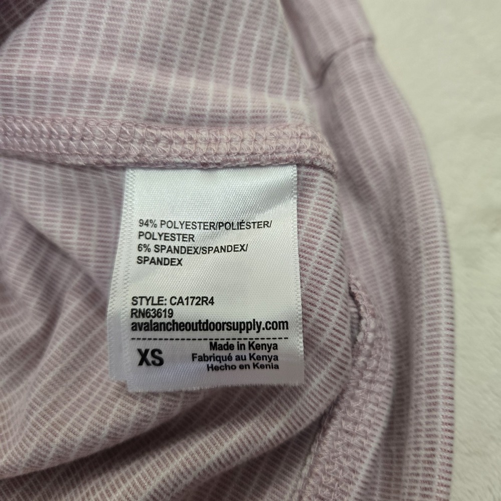 Avalanche Outdoor Supply Womens Pink Striped Crew Neck Outer Gear Soft Cozy XS - Picture 6 of 10